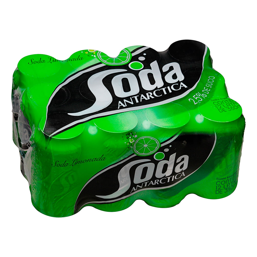 Refrigerante Soda Antarctica Lata 12x350ml Dinho